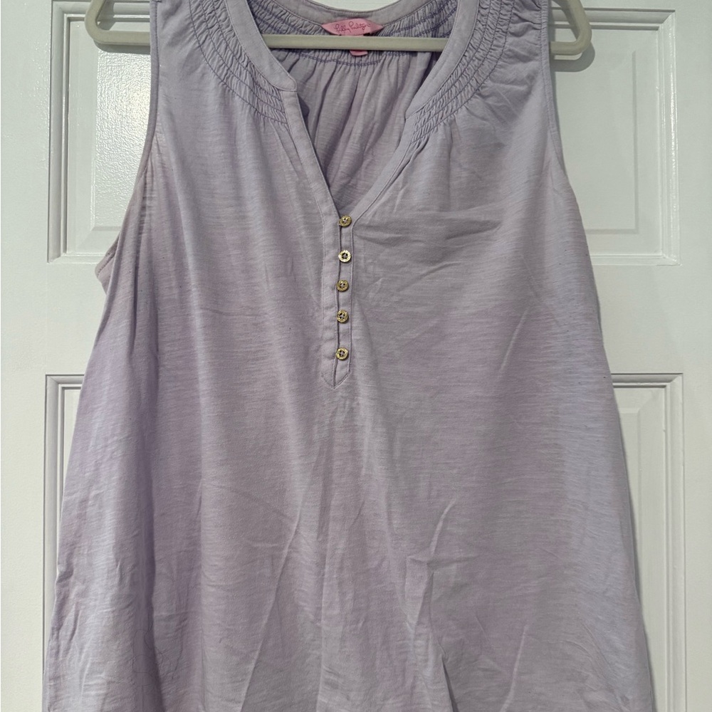 Lilly Pulitzer. EUC XL teal essie tank 
sf/pf home